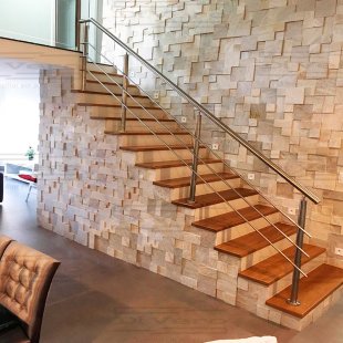 Guarda-corpo com 3 travessas