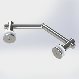 Suporte Regulável Vidro/Vidro Articulado___D1520